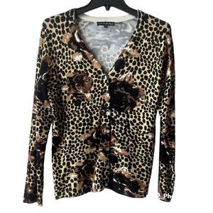 PIERRI NEW YORK ANIMAL PRINT WOMEN SWEATER SIZE S